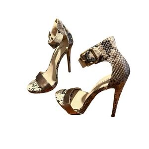 Y2K‎ Date Night Cocktail Party Minimalist Snake Skin Stiletto Size 7